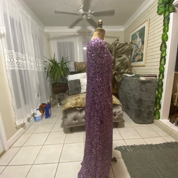 Purple 1970 sequins dress - Picture 4 of 4